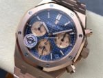 APS Factory Audemars Piguet Royal Oak Chronograph 26240OR.OO.D315CR.01 41mm Full Rose Gold Blue Dial - Image 3