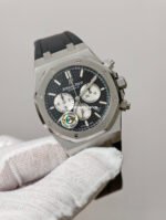 APS Factory Audemars Piguet Royal Oak Chronograph 26331ST.OO.1220ST.02 41mm Rubber Strap Black Dial - Image 2