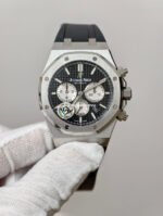 APS Factory Audemars Piguet Royal Oak Chronograph 26331ST.OO.1220ST.02 41mm Rubber Strap Black Dial