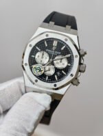 APS Factory Audemars Piguet Royal Oak Chronograph 26331ST.OO.1220ST.02 41mm Rubber Strap Black Dial - Image 3