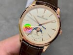 APS Factory Jaeger-LeCoultre Master Ultra Thin Moon Q1362510 39mm Rose Gold Leather Strap White Dial - Image 3