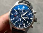 AZ Factory IWC Pilot Chronograph IW37714 41mm Arabic Numerals Blue Dial - Image 3