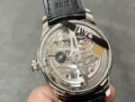 AZ Factory IWC Portuguese Automatic IW500703 42.3mm Steel Leather Strap Black Dial - Image 7
