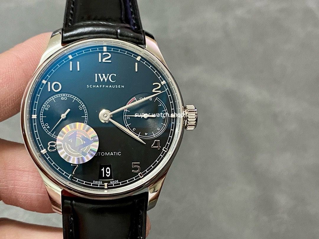 AZ-Factory-IWC-Portuguese-Automatic-IW500703-42.3mm-Steel-Leather-Strap-Black-Dial-7.jpg AZ Factory IWC Portuguese Automatic IW500703 42.3mm Steel Leather Strap Black Dial - Image 1