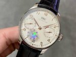 AZ Factory IWC Portuguese Automatic IW500704 42.3mm Steel Leather Strap White Dial - Image 3