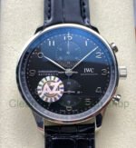 AZ Factory IWC Portuguese Chronograph IW371609 41mm Arabic Numerals Black Dial