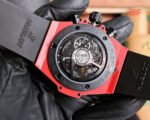 BBF Factory Hublot Big Bang Unico 45mm 411.CF.8513.RX Red Ceramics Red Rubber Strap Red Skeletonized - Image 6
