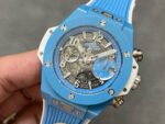 BBF Factory Hublot Big Bang Unico 45mm 441.EX.5120.RX Light Blue Ceramics Light Blue Rubber Strap Light Blue Skeletonized - Image 3