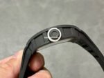 BBR Factory Richard Mille 43mm RM055 Black Carbon Fiber Black Rubber Strap White Skeletonized Dial - Image 6