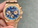 BF Factory Audemars Piguet Royal Oak Chronograph 26239OR.OO.1220OR.01 41mm Full Rose Gold Blue Dial