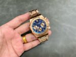 BF Factory Audemars Piguet Royal Oak Chronograph 26239OR.OO.1220OR.01 41mm Full Rose Gold Blue Dial - Image 4
