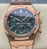 BF Factory Audemars Piguet Royal Oak Chronograph 26240OR.OO.1320OR.08 41mm Full Rose Gold Green Dial