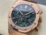 BF Factory Audemars Piguet Royal Oak Chronograph 26240OR.OO.1320OR.08 41mm Full Rose Gold Green Dial - Image 3