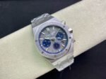 BF Factory Audemars Piguet Royal Oak Chronograph 26331IP.OO.1220IP.01 41mm Full Steel Blue Eye Grey Dial - Image 4