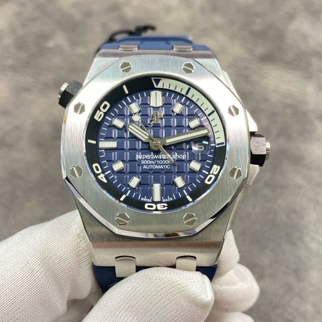 BF-Factory-Audemars-Piguet-Royal-Oak-Offshore-Diver-15720ST.OO_.A027CA.01-42mm-Stee-10.jpg BF Factory Audemars Piguet Royal Oak Offshore Diver 15720ST.OO.A027CA.01 42mm Steel Rubber Strap Blue Dial - Image 1