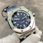 BF Factory Audemars Piguet Royal Oak Offshore Diver 15720ST.OO.A027CA.01 42mm Steel Rubber Strap Blue Dial - Image 2