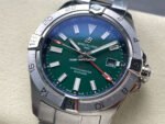 BLS Factory Breitling Avenger 44mm Full Steel Red GMT Needle Green Dial - Image 3