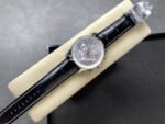 BLS Factory Breitling Montbrillant Datora A2133012 G518 43mm Steel Leather Strap Silver Dial - Image 4