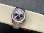 BLS Factory Breitling Navitimer B01 Chronograph AB01383B1G1A1 43mm Full Steel White Dial - Image 5