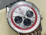 BLS Factory Breitling Navitimer B01 Chronograph AB01383B1G1A1 43mm Full Steel White Dial - Image 2