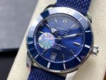 BLS Factory Breitling Superocean Heritage 42 AB2020161C1S1 42mm Steel Blue Rubber Strap Blue Dial - Image 3
