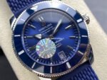 BLS Factory Breitling Superocean Heritage 42 AB2020161C1S1 42mm Steel Blue Rubber Strap Blue Dial - Image 2