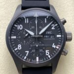 BLS Factory IWC Pilot Chronograph Top Gun IW388106 41mm Black Dial