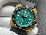 BRF Factory Bell Ross BR 03 BR0392-D-LT-BRSRB 42mm Bronze Rubber Strap Green Dial - Image 4
