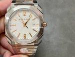 BV Factory Bvlgari Octo Finissimo 40mm Rose Gold Steel White Dial