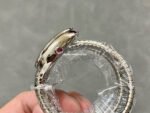 BV Factory Bvlgari Quartz Serpenti 101817 35mm Steel Roman Numerals White Dial - Image 5