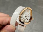 BV Factory Bvlgari Quartz Serpenti 102613 35mm Rose Gold Ceramic Roman Numerals White Dial - Image 3