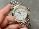BV Factory Cartier Pasha WSPA0013 35mm Full Steel White Dial - Image 2