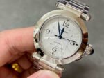 BV Factory Cartier Pasha WSPA0013 35mm Full Steel White Dial - Image 3