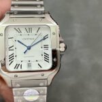 BV Factory Cartier Santos WSSA0009 39.8mm Full Steel White Dial