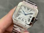 BV Factory Cartier Santos WSSA0029 39.8mm Full Steel White Dial - Image 3