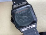 BV Factory Cartier Santos WSSA0039 39.8mm Steel Rubber Strap Roman Numerals Black Dial - Image 7