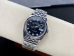 Clean Factory Rolex Datejust 126234-0027 36mm Full 904L Diamond Mop Black Dial Jubilee - Image 4