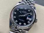 Clean Factory Rolex Datejust 126234-0027 36mm Full 904L Diamond Mop Black Dial Jubilee - Image 3