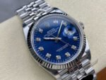 Clean Factory Rolex Datejust 126234-0057 36mm Full 904L Diamond Fluted Motif Blue Dial Jubilee - Image 2