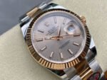 Clean Factory Rolex Datejust 126331-0009 41mm Half Rose Gold Pink Dial - Image 2
