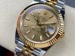 Clean Factory Rolex Datejust 126333-0010 41mm Half Gold Champagne Dial - Image 3