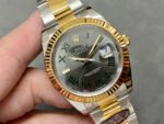 Clean Factory Rolex Datejust 126333-0019 41mm Half Gold Roman Numerals Wimbledon Grey Dial - Image 2