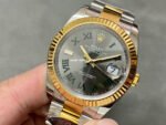 Clean Factory Rolex Datejust 126333-0019 41mm Half Gold Roman Numerals Wimbledon Grey Dial - Image 3