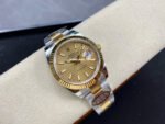 Clean Factory Rolex Datejust 126333-0021 41mm Half Gold Fluted Motif Champagne Dial - Image 4