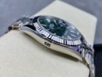 Clean Factory Rolex Datejust 126334-0030 41mm Full 904L Fluted Motif Olive Green Dial Jubilee - Image 5