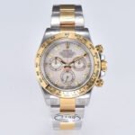 Clean Factory Rolex Daytona 116503 40mm Half Gold Diamond Mop Mother Of Pearl Dial