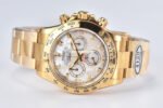 Clean Factory Rolex Daytona 116508 40mm Full Yellow Gold Diamond Mop Mother Of Pearl Dial - Image 6