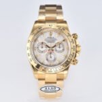 Clean Factory Rolex Daytona 116508 40mm Full Yellow Gold Diamond Mop Mother Of Pearl Dial