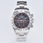 Clean Factory Rolex Daytona 116509 40mm Full White Gold Racing Arabic Number Black Dial