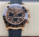 Clean Factory Rolex Daytona 116515LN-0041 40mm Rose Gold Oysterflex Brown Dial
